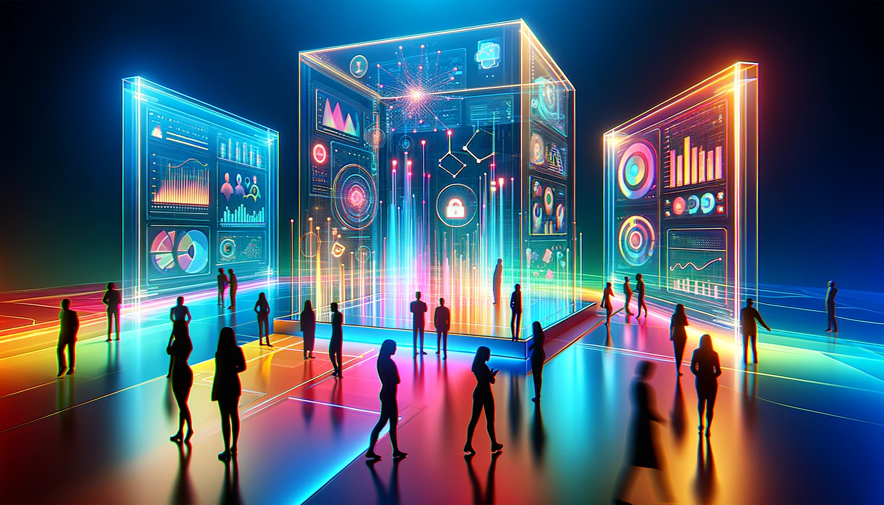 Abstract visualization representing the transformative potential of AI to revolutionize human progress